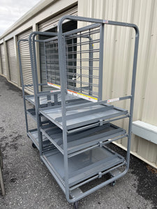 National Cart Co. Stocking Carts w/Dividers on Casters