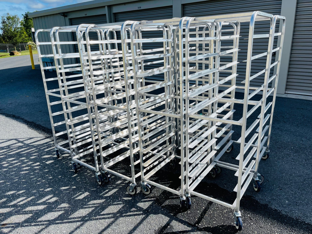 Sheet Pan Bakery Bread Rack FULL PAN on casters CLEAN