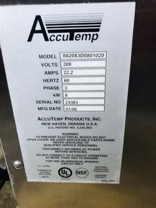 AccuTemp S62083D083020 Steam N Hold Countertop Steamer Electric 3ph 208v Tested