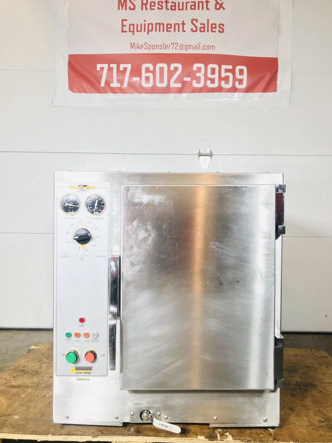 AccuTemp S62083D083020 Steam N Hold Countertop Steamer Electric 3ph 208v Tested