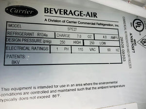 Beverage - Air SPE27HC-12M-B Elite Series 27"