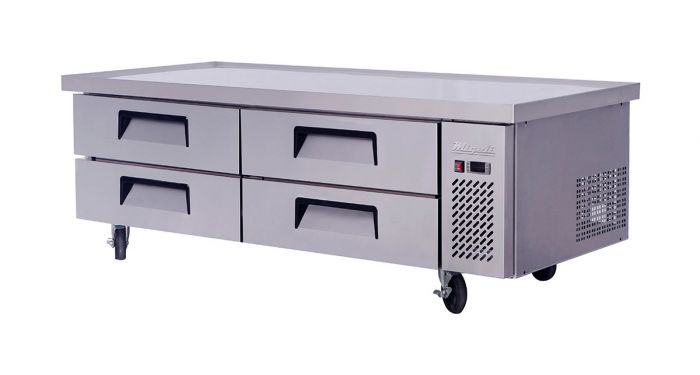 72″ Wide Refrigerated Chef Base with 76″ extended top SKU C-CB72-76-HC