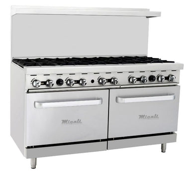 Migali C-RO10-NG 10 Burner, Natural Gas Range & Oven