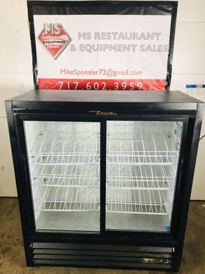 2 Sliding Glass Door Display Refrigerator True GDM-41SL-54-LD Tested & Working