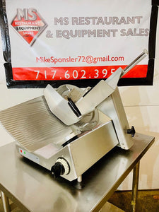Bizerba SE12 Manual Gravity Feed Deli Slicer Refurbished Tested & Working & Quiet.