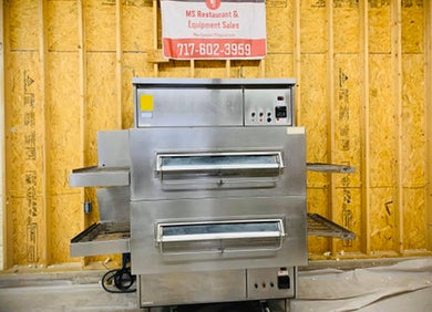 Middleby Marshall Double Stack PS-360G Nat. Gas 32” Conveyor Pizza Ovens