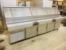 Load image into Gallery viewer, Traulsen VPS120J 10ft Refrigerated Prep Table 3 Slide Top 4 Doors Tested &amp; Working