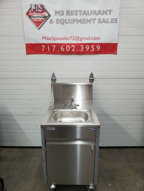 QualServe WMSC24MS Stainless Steel Portable Sink Hot Water NEW!