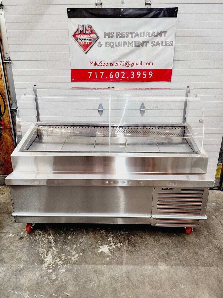 Traulsen TD078HT-1 Stainless Steel 78” Seafood Display Case with Caste ...