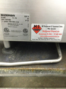 Bizerba GSPH 2016 Manual Deli Slicer, Refurbished & Tested