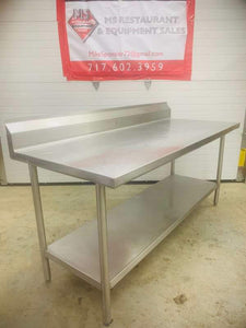 Win-Holt 6ft stainless steel table 16 gauge steel.