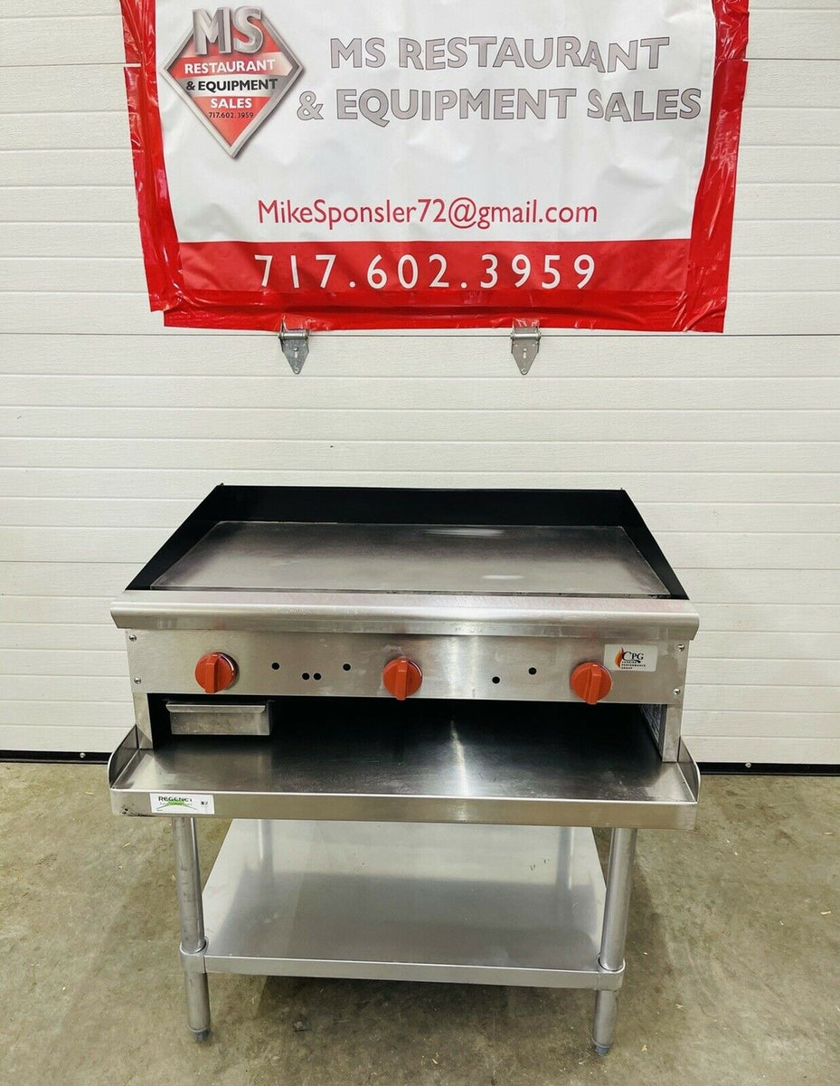 Cooking Performance Group COGMG-36C Nat. Gas 36” Countertop Griddle 90 ...