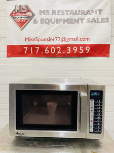 Amana RCS10TS Stackable Comm. Microwave w/ Push Button 120V, 1000W