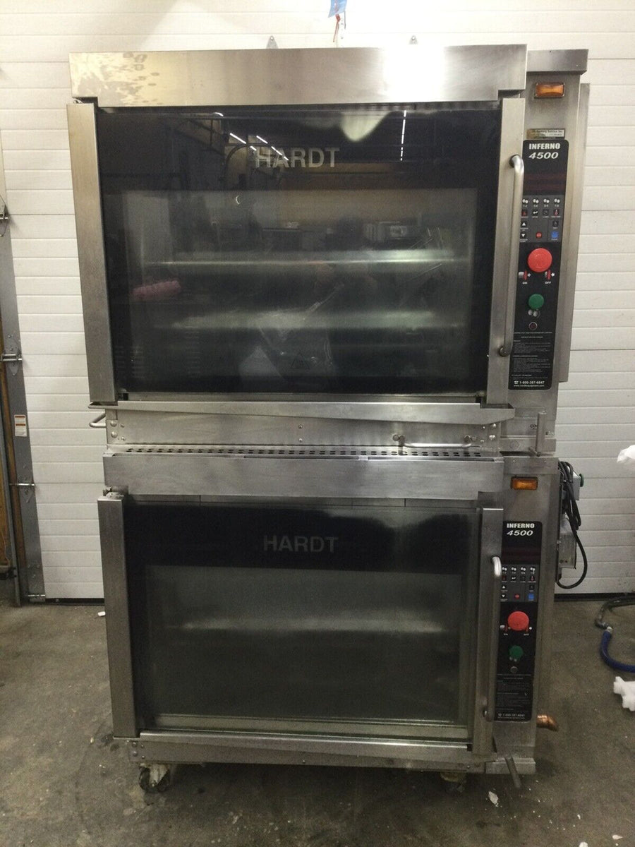 Hardt 4500 Inferno Double Stack 80 Chicken Natural Gas 110v Refurbishe