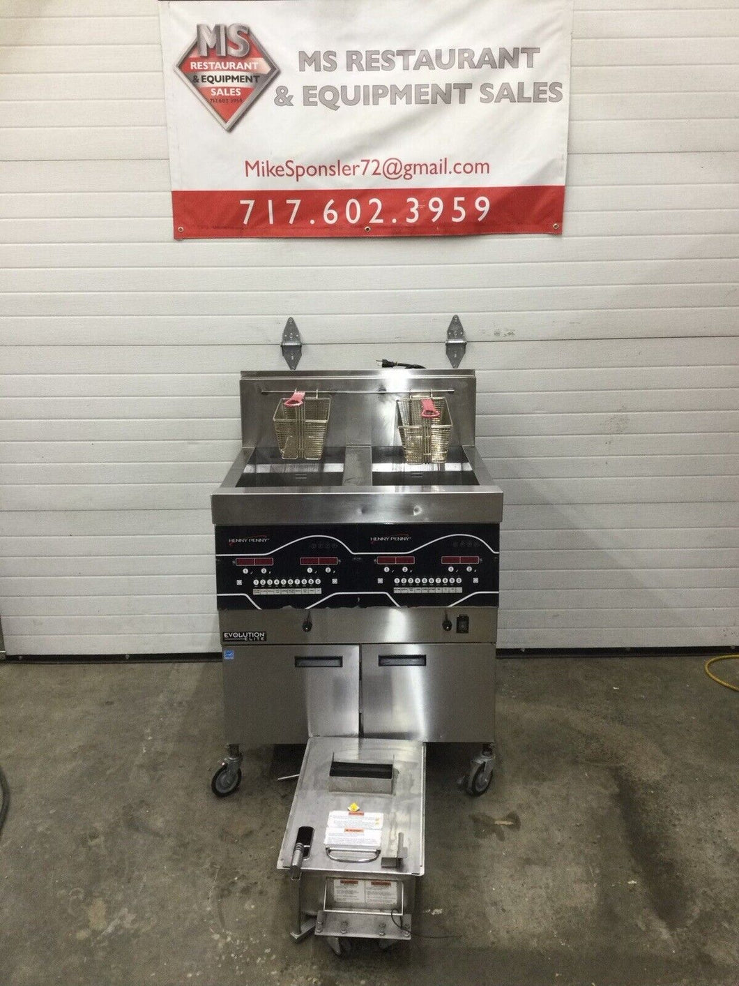 Henny Penny EEG 242 Evolution Elite 2-Well Natural Gas Open Fryer W / iControl