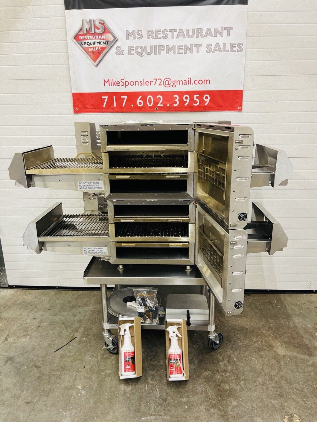 Ovention MATCHBOX M1718 61.68” Electric 1Ph Impinge Oven w/ Stand NEW