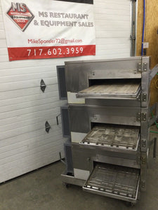 Lincoln 1132 Triple Stack 3ph 208v Electric Conveyor Oven Refurbished & Tested
