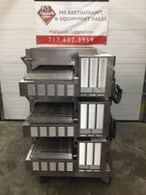 Load image into Gallery viewer, Lincoln Impinger 1132 Triple Stack 3ph 208v Electric Conveyor Pizza Oven Working