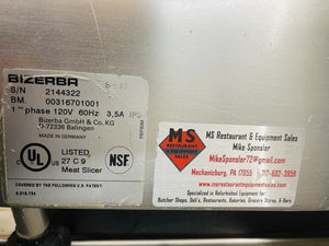 Bizerba SE12 Commercial Slicer Tested and Works Great!