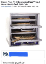 Load image into Gallery viewer, Baker’s Pride P44S Countertop Pizza / Pretzel Oven - Double Deck 208v 1ph