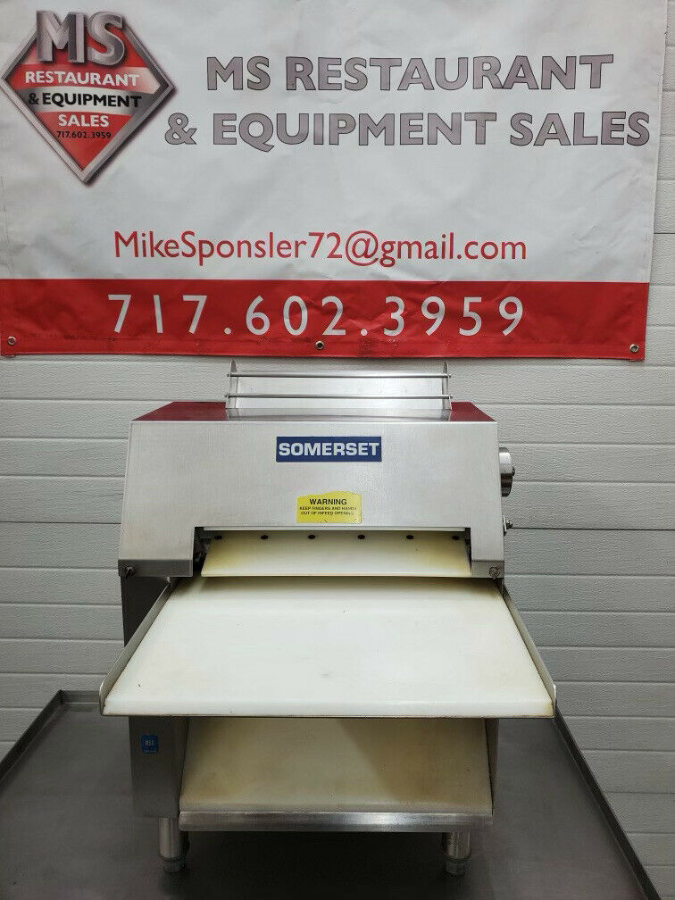 Somerset CDR-1500 15” Countertop Two Stage Side Operated Dough Sheeter ...