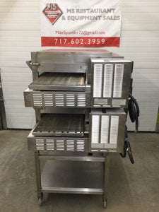 Lincoln Impinger 1132 Electric 208v/3ph Double Stack 18” Conveyor Pizza Oven