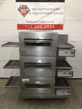 Load image into Gallery viewer, Lincoln 1132 Triple Stack 3ph 208v Electric Conveyor Oven Refurbished &amp; Tested