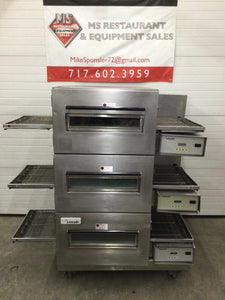 Lincoln 1132 Triple Stack 3ph 208v Electric Conveyor Oven Refurbished & Tested