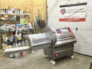 2017 Treif Puma 700 EB Horizontal Meat Bacon Slicer w/ Conveyor Bone In Bone Out