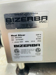 Bizerba GSPH Deli Slicer Tested & Working