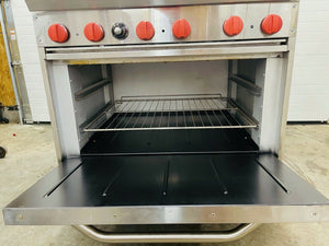 Cooking Performance Group Nat. Gas 6 Burner 36” Range w/ Oven