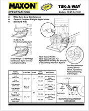 Load image into Gallery viewer, Maxon Tuk-a-way 72-2500 Lift Gate 2500# Capacity