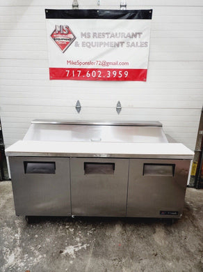True TSSU-72-18 Three Doors Sandwich Salad Prep Refrigerator Tested & Working!