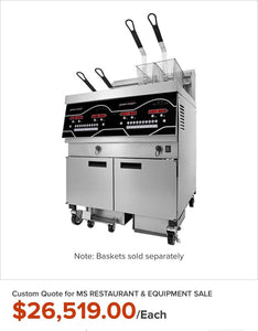 Henny Penny EEG 242 Evolution Elite 2-Well Natural Gas Open Fryer W / iControl