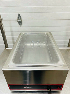 Winco FW-S500 Countertop Food Warmer - Wet w/ (1) Full Size Pan Well, Lid 120v