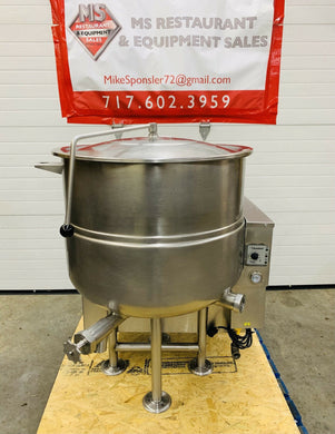 Cleveland KGL40 40Gal Steam Kettle Stationary 2/3 Jacket Natural Gas Refurbished