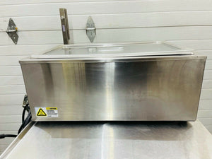Winco FW-S500 Countertop Food Warmer - Wet w/ (1) Full Size Pan Well, Lid 120v
