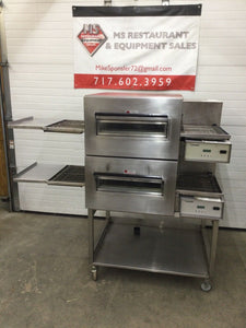 Lincoln Impinger 1132 Electric 208v/3ph Double Stack 18” Conveyor Pizza Oven