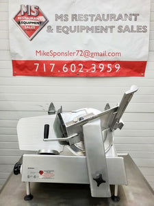 Bizerba SE12 Manual Deli Slicer Fully Refurbished