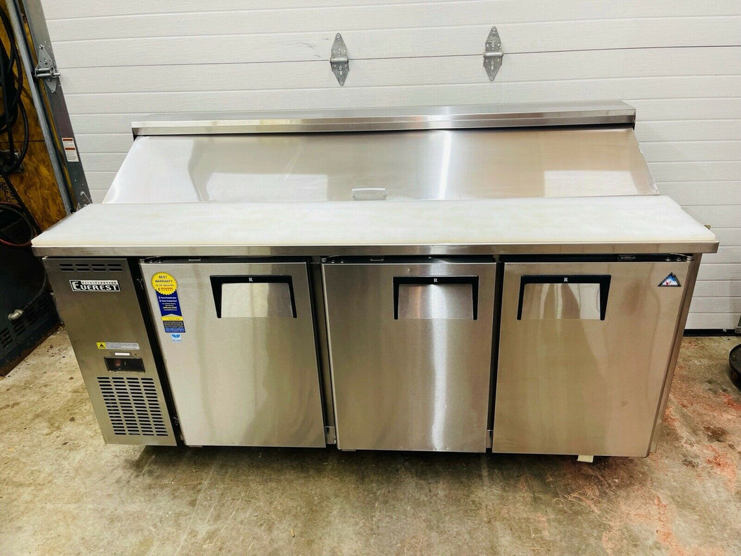 Everest EPR3 72” 3 Door Prep Table Fully Refurbished!