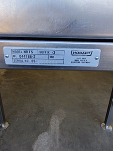 Hobart HRT5-3 Stainless Steel Roller/Discharge Table & Adjustable Conveyor New!