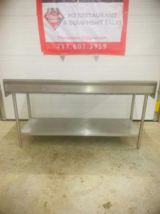 Win-Holt 6ft stainless steel table 16 gauge steel.