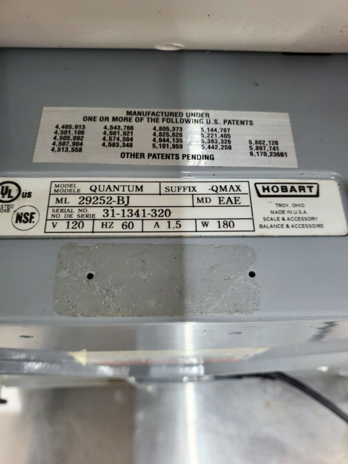 Hobart Quantum QMax Deli Scale Unlocked Tested and Working! MS