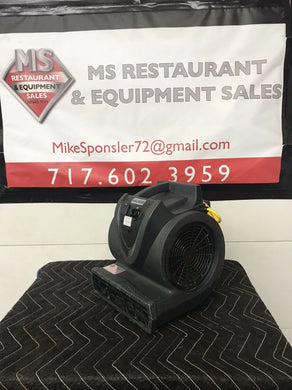 Whistle-Style Carpet Fan Air Mover, 3-speed, 1/3 hp motor, 50000390