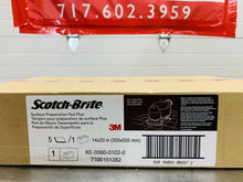 Load image into Gallery viewer, 3M Scotch-Brite Surface Preparation Pad 5 Pcs 14x20 in “New” Unopened Box