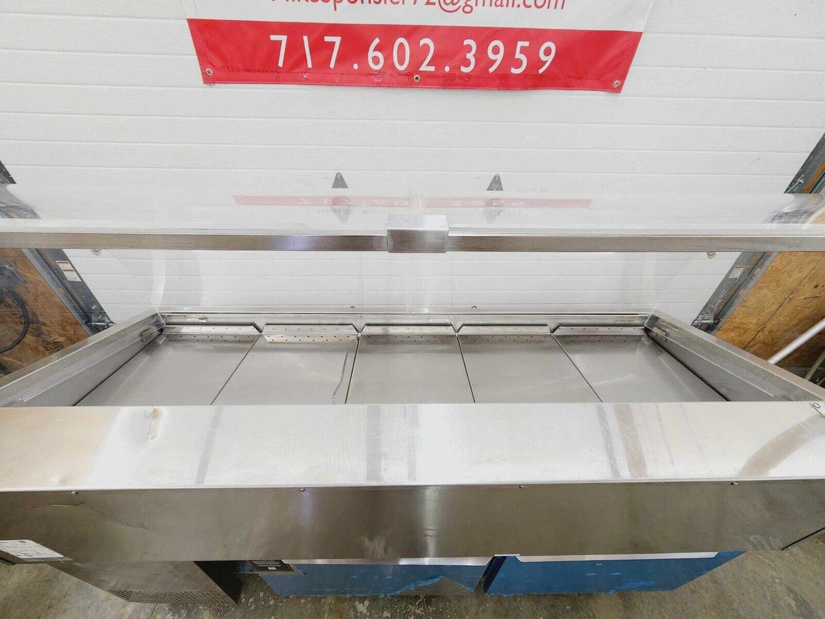 Traulsen TD078HT-1 Stainless Steel 78” Seafood Display Case with Caste ...
