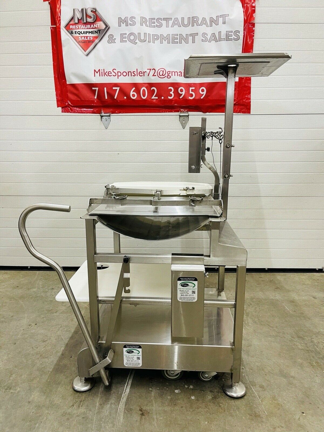 Face To Face Slicer Deli Buddy Mobile Stainless Cart Tested & Working!