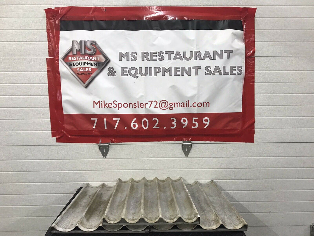 26”x18” French Bread Pan Perforated Aluminum Mold 4 And 5 Sections (Lot Of 40)