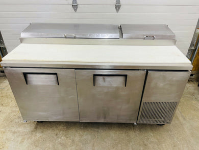 True TPP-67 Pizza Prep Table for 9 Pans - Two Door 67” Wide Tested Working!