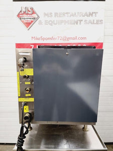 Cleveland 22CGT3.1 SteamChef 3 SST Natural Gas 3 Pan Countertop Steamer 32k BTU
